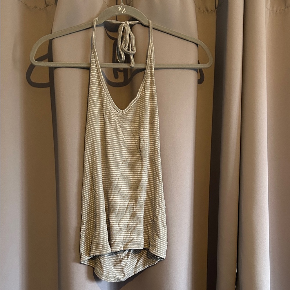 American Eagle Outfitters Green Striped Camisole